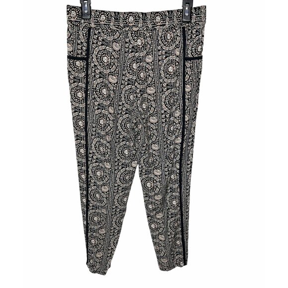Anthropologie Hei Hei Womens Black & White Patterned Joggers With Pockets Size S - Picture 5 of 12